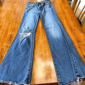 american eagle. size 0. blue jeans